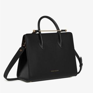THE STRATHBERRY MIDI TOTE Black/Gold NEW!